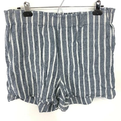 Sanctuary Linen Blend Chambray Striped Shorts - Image 1 of 4