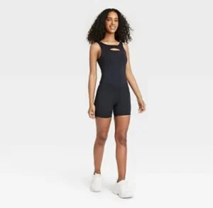 Women's Cut Out Bodysuit - JoyLab NWOT Size Small Low Back Romper One Piece Yoga - Picture 1 of 3