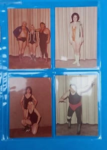 Lote de (4) fotos de luchador con nombre fotografías femeninas y masculinas años 70 3x5 - Imagen 1 de 4