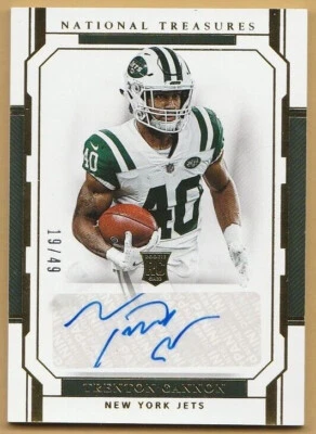 2018 Panini National Treasures Gold #110 Trenton Cannon Autographs 19/49 - Image 1 of 2