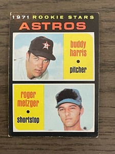 1971 Topps Rookie Stars Buddy Harris Roger Metzger #404 Houston Astros (A)