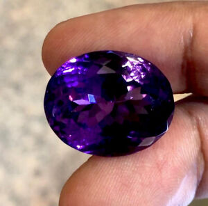 26.10CT  Purple Color Oval Shape Natural Amethyst loose  Gemstone