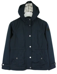 HOLLISTER Jacket Women's MEDIUM Full Zip Hooded Sherpa Lined Drawstring Waist - Picture 1 of 13