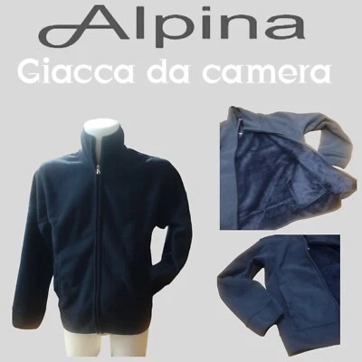 GIACCA DA CAMERA UOMO BY ALPINA IN PILE CON ZIP  BLU - Immagine 1 di 4