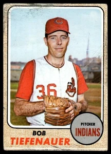 1968 Topps Bob Tiefenauer Cleveland Indians #269 - Imagen 1 de 2