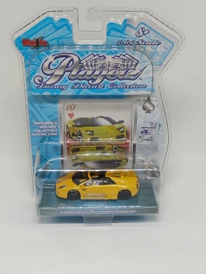 Maisto Playerz escala 1:64 amarillo con ruedas negras Lamborghini Murcielago Roadster Foto 1 de 4