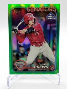 2024 Topps Pro Debut - Lámina Verde 42/99 DYLAN CREWS - Senadores Nacionales - Imagen 1 de 2