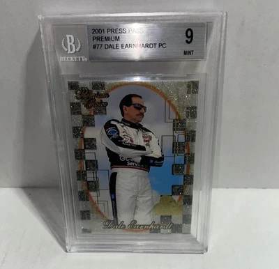 BGS 9 2001 Press Pass Premium Gold Foil Parallel #77 Dale Earnhardt Sr HIGH # SP - Image 1 of 4