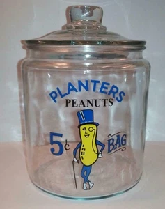 Super schöne Übertöpfe Erdnuss " Mr Peanut " Glas Thekenglas # 2 - Bild 1 von 1