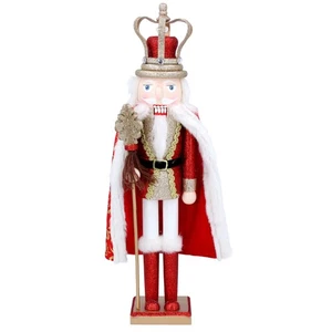 Gisela Graham Christmas Ornament King Nutcracker 46cm Red/Gold Decor - Picture 1 of 12