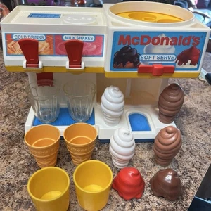 Vintage 1988 Fisher Price McDonalds Soft Serve Soda Brunnen mit Zubehör - Bild 1 von 13