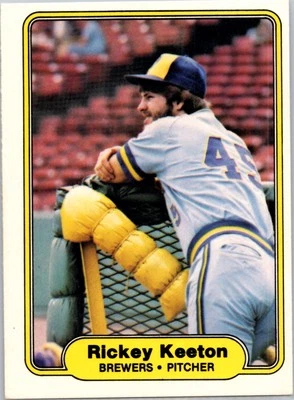 Rickey Keeton Rookie Milwaukee Brewers 1982 Fleer #146 - Image 1 of 2