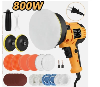 800W Professional Car Polisher Buffer Sander Kit with 5" Pad Waxing & Polishing - Imagem 1 de 4