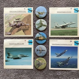 Fighter Jet Information Cards And Buttons Grouping - Picture 1 of 9