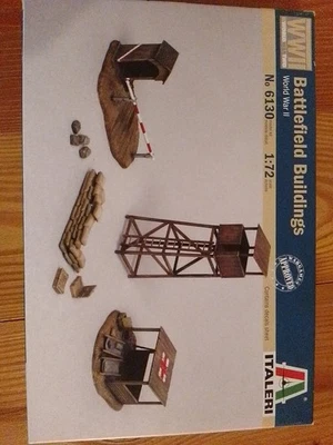BATTLEFIELD BUILDINGS KIT 1:72 Italeri Kit Figure Militari Modellino - Immagine 1 di 3