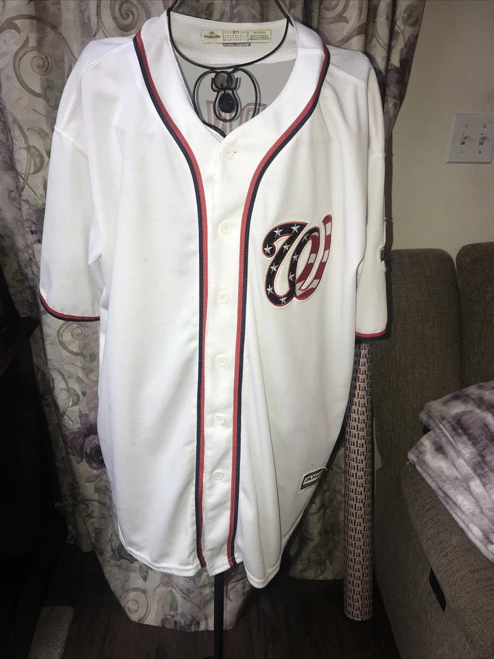 Majestic Cool Base All Star Game  DC All Star Game 2018  XL /T Flag Jersey - Image 1 of 4