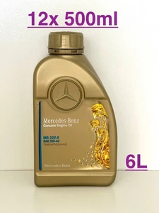 6 Liter Original Mercedes Benz PKW Synthetic Motoröl Öl MB 229.5 5W-40 - Bild 1 von 2