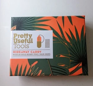 Pretty Useful Tools | Hideaway Caddy | 25 Gold Bobby Pins Hair Grips | Brand New - Picture 1 of 4