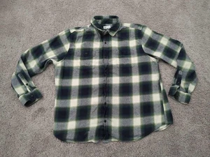 GAP Button Up Hemd Herren XXL grün kariert 100% Baumwolle Flanell Standard Fit Freizeit - Bild 1 von 7