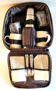 NEW ~ Gevalia Coffee Travel Backpack Picnic Set Thermos Mugs Insulated Bag - Picture 1 of 3