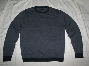 Men's (XL) NORDSTROM Wool Blend Crewneck Sweater (Herringbone / Zig Zag) - Picture 1 of 5