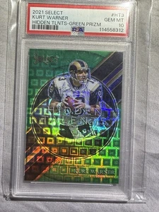 2021 Select Kurt Warner Hidden Talents Green Pandora Prizm 1/5 HT-3 - Bild 1 von 9