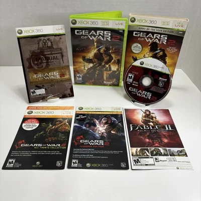 Gears of War 2 Game Of The Year (Xbox 360 2008) Complete w/ Sealed Codes Tested - Image 1 of 4