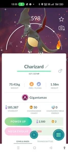 Pokémon Go | Shiny Gigantamax Charizard | PTC 80k Dust - Picture 1 of 1