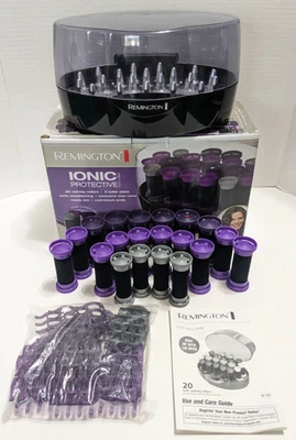 Remington Hot Rollers Ionic Protective 3 Size Velvet Curlers Clips KF-20i Tested - Image 1 of 4