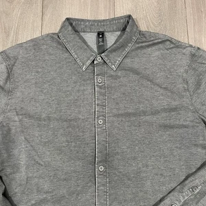 Lululemon Commission Long Sleeve Dress Shirt Mens XXL Gray Collared Button Down - Picture 1 of 9