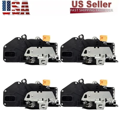 4 X New Door Lock Latch Actuators For 2007-09 Chevrolet Silverado 1500 2500 3500 - Изображение 1 из 4