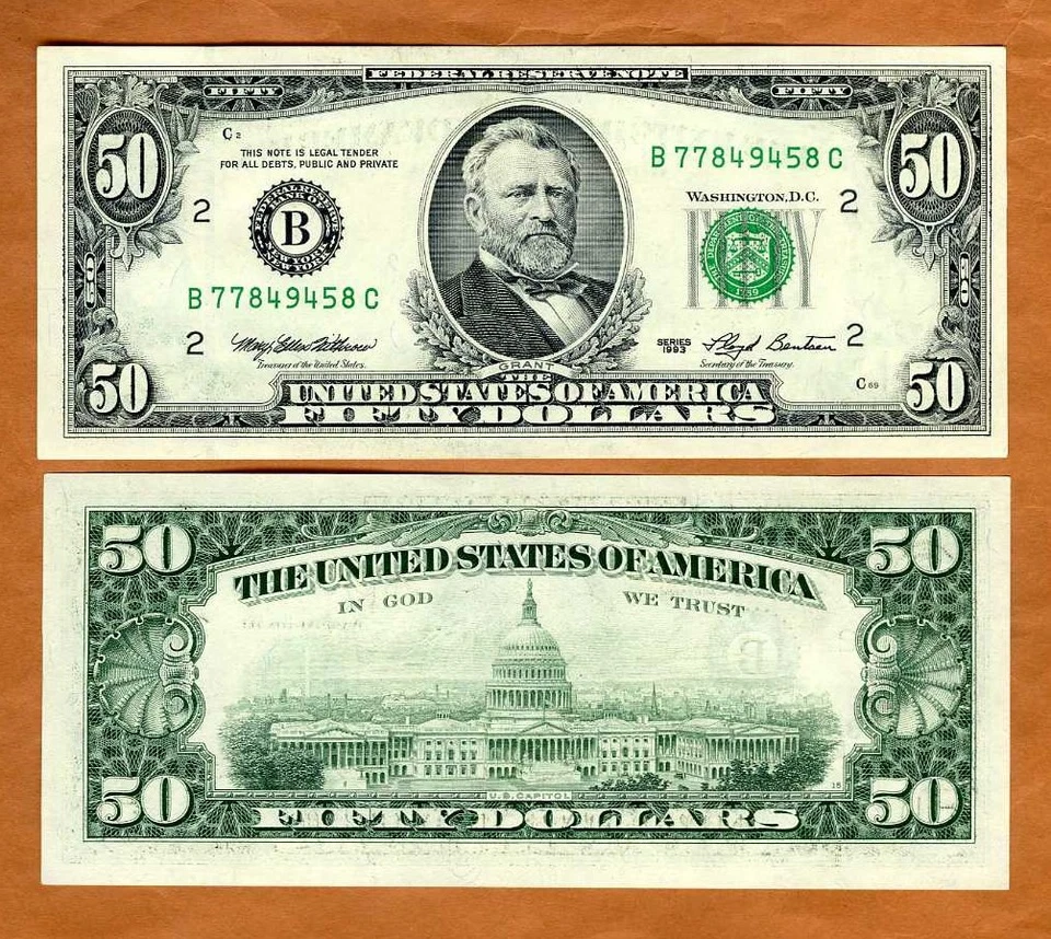 USA, $50, 1993, P-494, B (New York, NY) UNC - Image 1 of 1