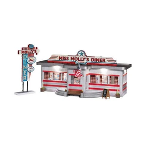 Woodland Scenics O Scale Miss Molly’s Diner Built and Ready - Picture 1 of 8