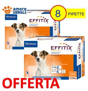 2 CONFEZIONI - Effitix per cani da 4-10 kg - 4 pipette - Antiparassitario cani - Foto 1 di 1