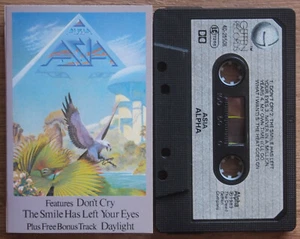 ASIA - ALPHA (GEFFEN 4025508) 1983 UK CASSETTE TAPE PROG SYMPHONIC AOR ROCK - Picture 1 of 3