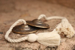 Bronze (Kansa) Manjeera Cymbal 3" Hand Percussion Indian Musical Instrument - Picture 1 of 3