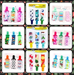 3X Dummy Clips Baby Boy Girl Soother Chain Holder Strap Pacifier Baby Care Safe - Picture 1 of 21