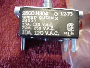 VINTAGE SPEED QUEEN WASHER WATER TEMPERATURE SWITCH #24392 - NOS - Picture 1 of 6