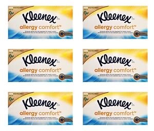 6 x tessuti viso comfort allergia Kleenex, 56 in 1 scatola