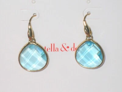 Stella & Dot Serenity 小宝石水滴耳环 - 全新卡片! — 第 1/2 张图片