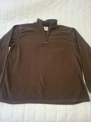 Old Navy Fleece Mens XL Dark Brown 1/4 Zip Jacket Pullover Warm Fall,Winter Soft - Image 1 of 4