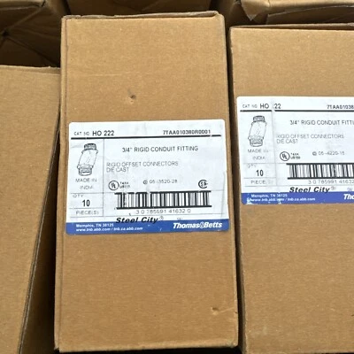 Thomas & Betts 3/4" Ridgid Conduit Fitting Offset Connectors HO222 - Image 1 of 3