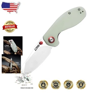 Exceptional CJRB Maileah Pocket Knife - 2.39'' Steel Blade, Ergonomic G10 Handle - Picture 1 of 8