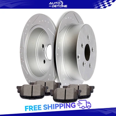 Rear Brake Ceramic Pads And Rotor For Scion tC 2005 2006 2008 2009 2010 4WD Base - Image 1 of 4