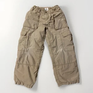 Old Navy size 8 boys tan lined adjustable waist thrashed cargo pants - Picture 1 of 10