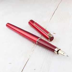 Vintage 1970's Sailor Chalana Red 14K EF Nib Mini Size Fountain Pen - Imagen 1 de 6