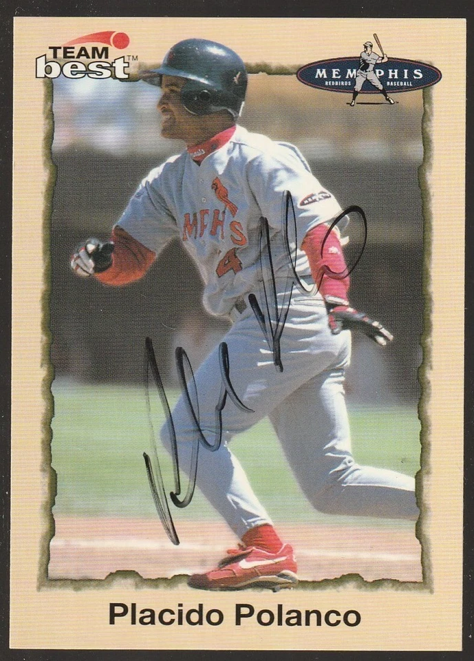 Tarjeta firmada con autógrafo Team Best #87 1998 Plácido Polanco IP Foto 1 de 1