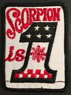 VINTAGE SCORPION SNOWMOBILE "SCORPION IS #1"  PATCH NEW 3" X 4" N.O.S. 