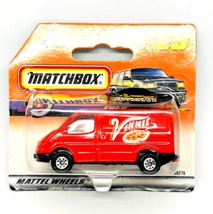 Matchbox Mattel 25 Ford Transit in red "Vinnie" pizza van, moc! - Picture 1 of 3