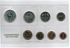 BRD Kurssatz  1 Pfennig bis 5 DM 1965 G  Auflage nur 8233 Stück PP